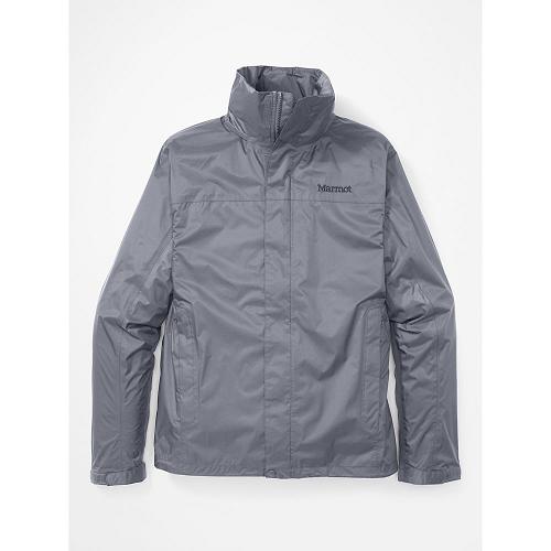 Marmot Rain Jacket Dark Grey NZ - PreCip Eco Jackets Mens NZ2148739